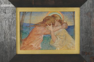 Meeting in Paradise by Phoebe Anna Traquair